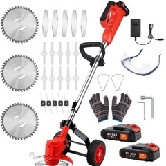 充電式 草刈り機 草刈機 36V 電動芝刈払機 コードレス 軽量大容量バッテリーの画像