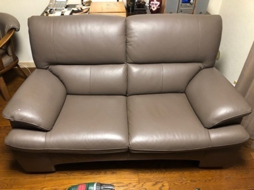 家具 ソファ 2人掛け革のソファ