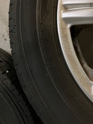 155/65r13 ダンロップ　EC202 夏タイヤ　アルミ付き