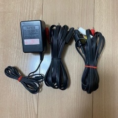 スーパーファミコン付属品（ACアダプタ、ビデオケーブル）