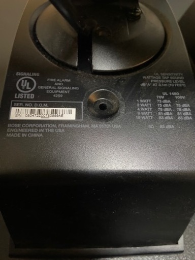 Bose® FreeSpace® DS 16SE (Black) 2-1/4 BOSE ボーズ　2台 Free Space DS 16SE Loudspeaker