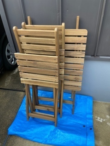 IKEA 屋外用テーブル・椅子2脚未使用