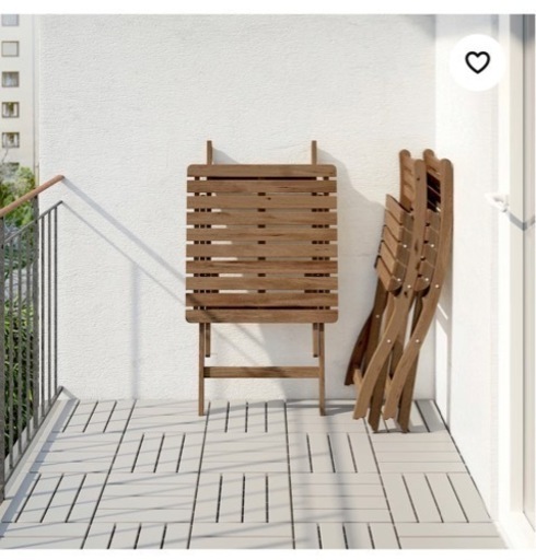 IKEA 屋外用テーブル・椅子2脚未使用