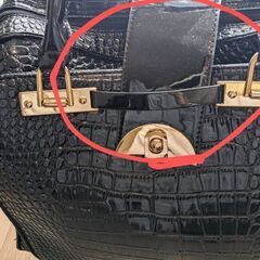 クロコダイル柄キャリーケースの画像