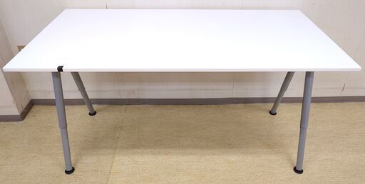 IKEA イケア GALANT デスク ホワイト■サイズ約１６０ｘ８０ｘ６０～９０ｃｍ（高さ調節可能）■PCテーブル 学習机