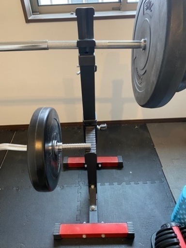 本日（受け渡し予定者有り）限定！お値下げ可能！バーベル100kg・EGバーベル・バーベルラック&セーフティーセット