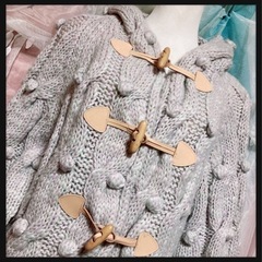 ꒰Cynthia Rowley꒱ニット ダッフル ポンチョ 夢可...