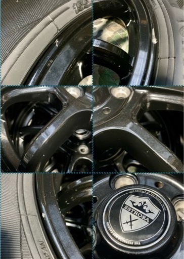 「商談中」㉗155/65R14新品ヨコハマタイヤ4本と中古ホイールとナット付き