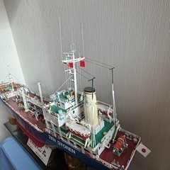 船の模型完成品（手作り）の画像