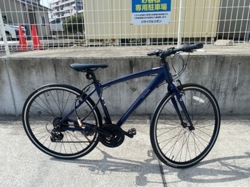 ハヤサカ オリジナル クロスバイク ルーチェ マットネイビー 中古 自転車 学生 買取 クロスバイク