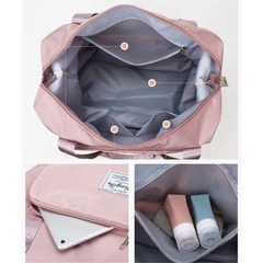 【新品未使用】靴/バッグ  トートバッグ トラベルバッグ  旅行かばん　大容量　超軽量  折りたためる 拡張 ブラックの画像