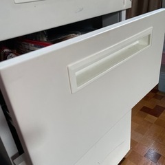 家具 オフィス用家具 鍵付き　オフィスデスク　白　事務　机の画像
