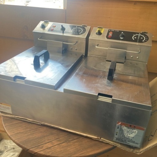 【決まりました】卓上電気2口フライヤー　100v  KIPROSTER PRO-6FLWT