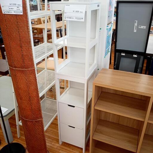 ★ジモティ割あり★ 棚 シェルフ 隙間家具　ホワイト　クリーニング済　YJ2048