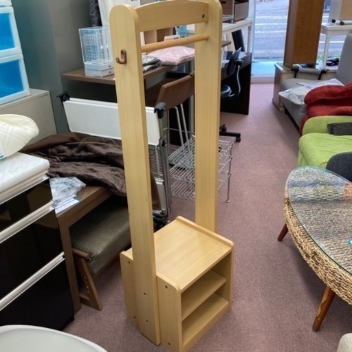 ★激安★美品　木製ハンガーラック