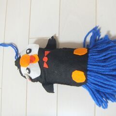 ハンドメイド　絶滅危惧種「エトピリカ」おそうじモップ
