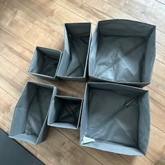 【IKEAグレー】収納家具の画像