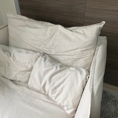 美品 家具 ソファ 1.5人掛けソファ テーブルセットの画像