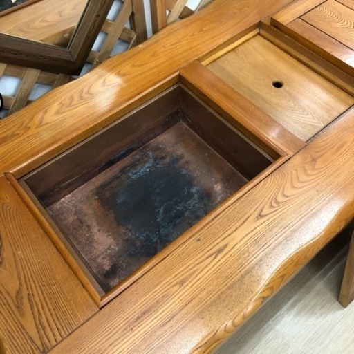 火鉢型座卓◆和テーブル 家具 座卓◆幅120×奥行76×高さ40ｃｍ【こちらは店舗です。浜村鹿野温泉ICから3分 買取本舗 宮本リサイ