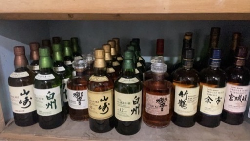 お酒  サントリーウィスキー　山﨑　白州　響　ノンビンテージ