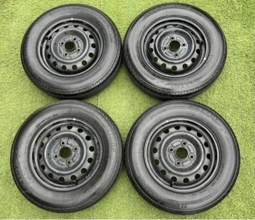5月2日　お取引終了　155 65 r14 ブリヂストンタイヤ　再塗装ホイール　４本セット