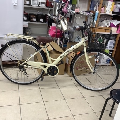 DACCARAT ダカラット　シティサイクル　自転車　27インチ　6段変速