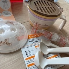 コンビ 離乳食 エプロン リッチェル マグ の画像