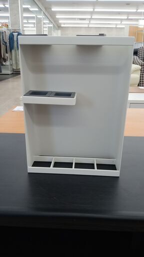 ★ジモティ割あり★  傘立て 白 H30×D9.5×W22 クリーニング済み TJ4954
