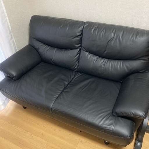 (値下げしました‼️)傷・汚れに強い合成皮革　ニトリNシールド2人ソファ