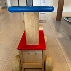 木製　手押し車　ミニカー　おもちゃの画像