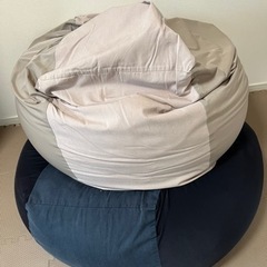 無印 家具 ソファ ビーズソファ２個セット
