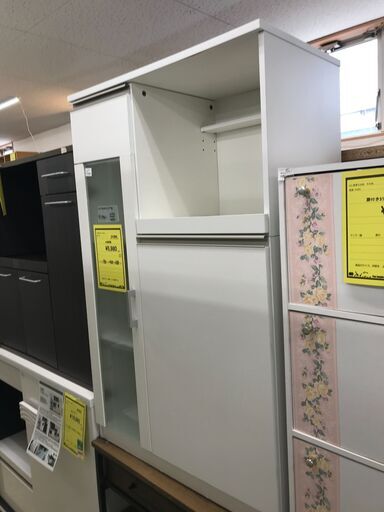 ニトリ キッチンカウンター Ｎフォルム RE1175 レンジ台 キッチボード 新生活 一人暮らし おしゃれ ホワイト クリーニング済 堺市 石津【ジャングルジャングルサカイ石津店】