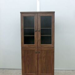 ■食器棚 コンパクト 幅59cm 小型 コゲ茶 DBR ミニ食器棚 札幌 西野店