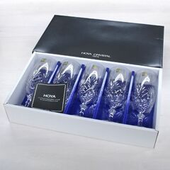 未使用保管品 HOYA CRYSTAL ピルスナー・5 5客組 CHS5716E ビアグラス ホヤクリスタル 札幌市 清田区 平岡の画像