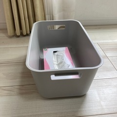 【受渡決定済み】ボックス　箱　グレー　収納の画像