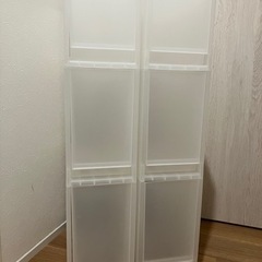 【決まりました】無印良品　ＰＰストッカーキャスター付　×2個