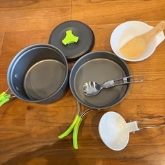 【受け渡し予定者あり】キャンプ　登山　コッヘルクッカーセットの画像