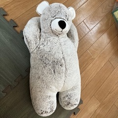 枕になるくまぬいぐるみ