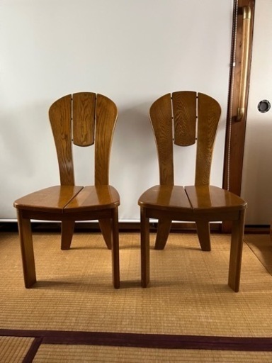 浜本工芸　ダイニングチェア　2脚セット　中古