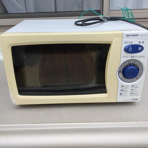 簡単ダイアル式シャープ電子レンジ