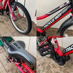 大阪配送価格【878】《関西 子供用自転車 子供車 TACKLE BOY レッド