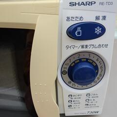 簡単ダイアル式シャープ電子レンジの画像
