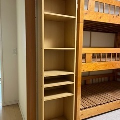 ６段カラーボックス　ナチュラルカラー　本棚