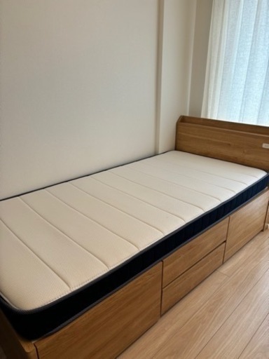 収納付きベッド (シングル)※マットレスとセットでお値引き