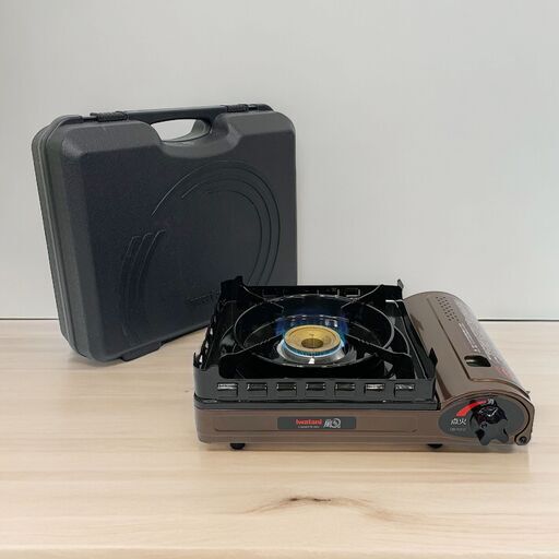 24C200_ジ3 【美品】Iwatani イワタニ カセットフー 風まるⅡCB-KZ-2 カセットコンロ 岩谷 アウトドア 中古