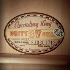 【値下げ】【アコギ】Recording King Dirty 37 Seriesの画像