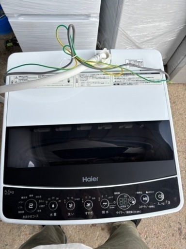 【‼️✨中古美品✨‼️】洗濯機5.5K　ハイアール　２０２0年　JW-C55D