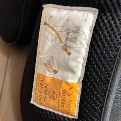 ジュニアシート　中古　差し上げます。の画像