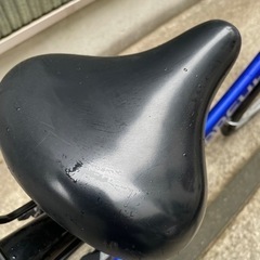 都内/千葉市引取】ママチャリ 27インチ カゴ/鍵/オートライト付 ブルー