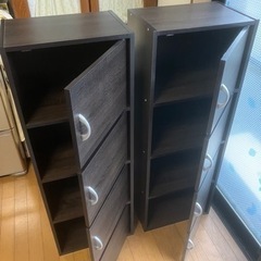 ★扉付 収納棚（４段）「美品」２基なら8,000円の画像